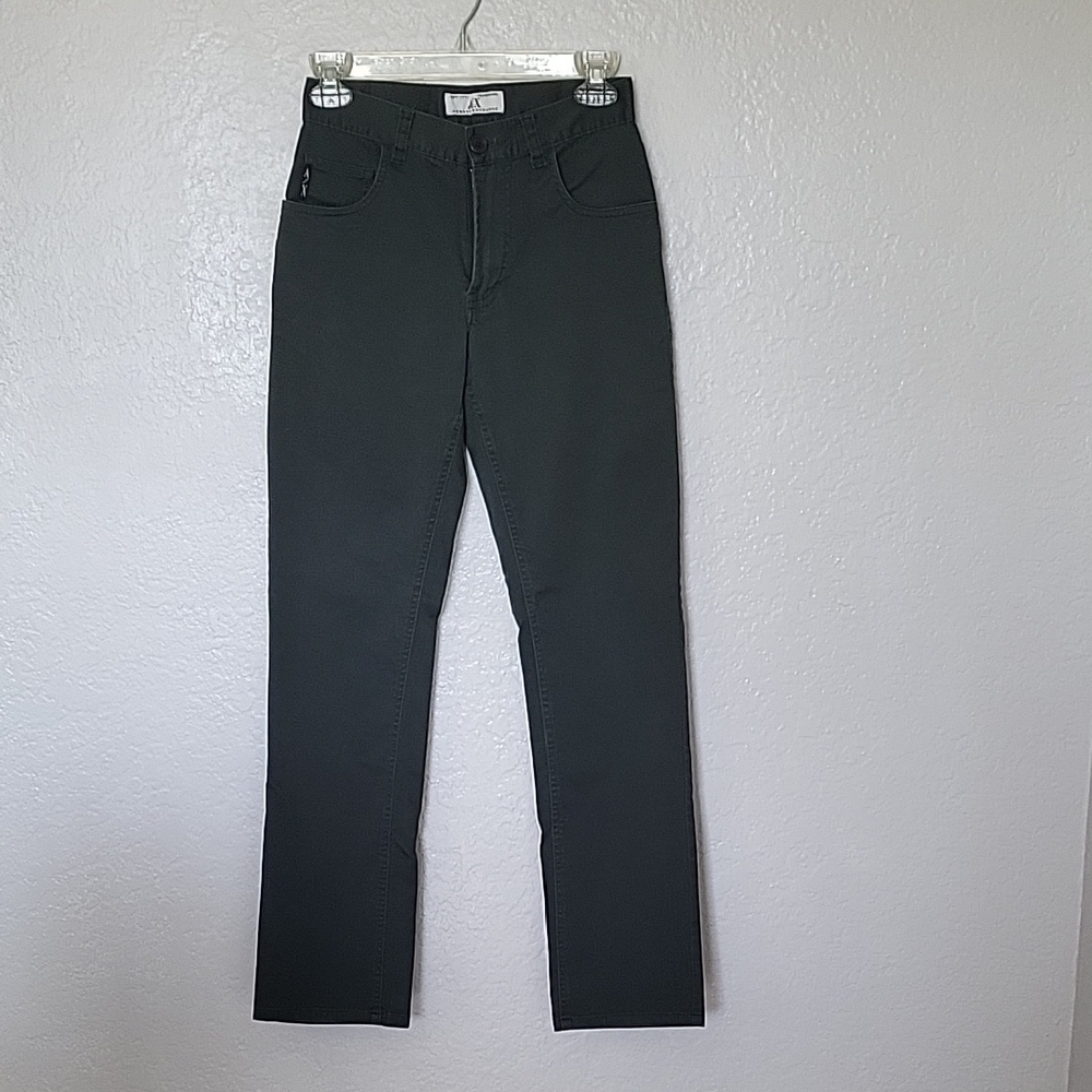 Armani Exchange Women's Dark Gray Straight Leg Jeans